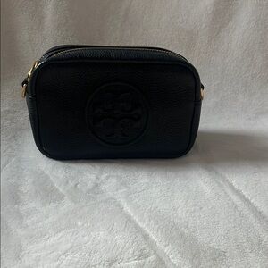 Tory Burch Black Pebbled Leather Bag